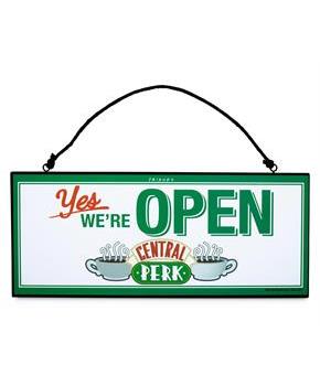 Friends Central Perk Reversible Hanging Sign Wall Art | 12 x 5 Inches