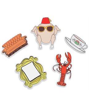 Friends Icons 5-Piece Resin Party Sign Set | 7 x 7 Inches