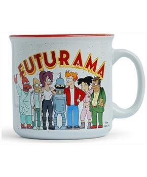 Futurama Planet Express Crew Ceramic Camper Mug | Holds 20 Ounces
