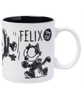 Felix the Cat Hand Drawn 20oz Wax-Resist Ceramic Mug