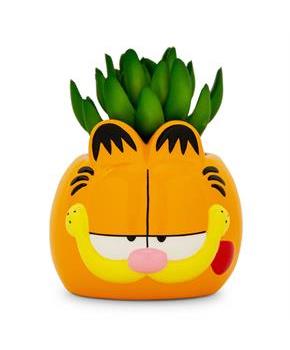 Garfield 4-Inch Ceramic Mini Planter With Artificial Succulent