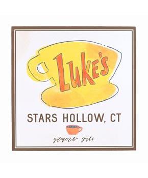 Gilmore Girls Lukes Diner 6 x 6 x 1.5 Inch MDF Wood Wall Art