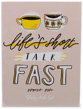 Gilmore Girls "Life's Short, Talk Fast" Sticky Note and Tab Box Set