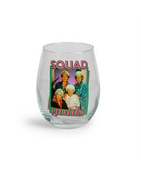 The Golden Girls "Squad Goals" Stemless Glass | Holds 20 Ounces