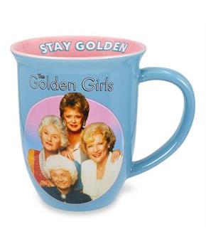 The Golden Girls "Stay Golden" Wide Rim Ceramic Coffee Mug | Holds 16 Ounces
