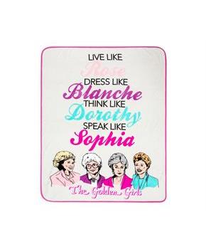 The Golden Girls "Live Like" Micro Plush Throw Blanket | 45 x 60 Inches