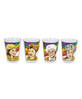The Golden Girls Rainbow 1.5-Ounce Mini Shot Glasses | Set of 4
