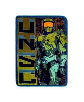 Halo UNSC Master Chief Micro Plush Fleece Throw Blanket | 50 x 60 Inches