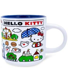 Sanrio Hello Kitty Red Map Ceramic Mug | Holds 13 Ounces