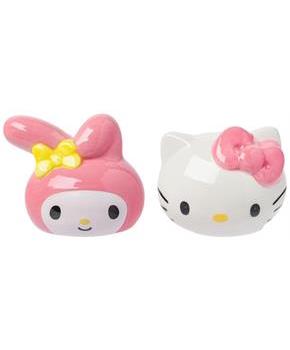 Sanrio Hello Kitty and My Melody Ceramic Salt and Pepper Shaker Set