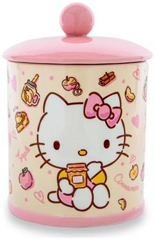 Sanrio Hello Kitty Apples and Cinnamon Ceramic Snack Jar | 8 Inches Tall