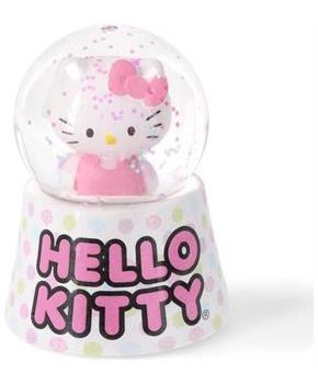 Sanrio Hello Kitty Polka Dots Mini Light-Up Snow Globe | 3 Inches Tall