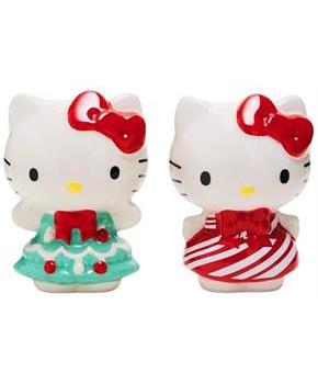 Sanrio Hello Kitty Holiday Dresses Ceramic Salt and Pepper Shaker Set
