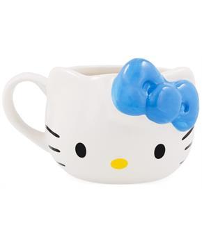 Sanrio Hello Kitty Blue Bow Sculpted Ceramic Mug | Holds 20 Ounces