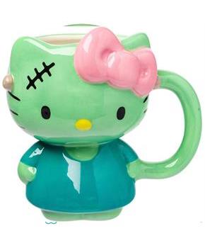 Sanrio Hello Kitty Frankenstein Costume 20 Ounce 3D Sculpted Ceramic Mug