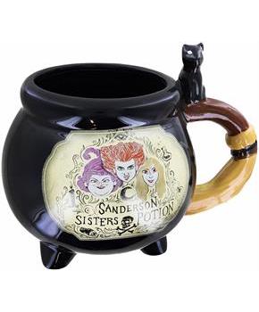 Disney Hocus Pocus Sanderson Sisters Cauldron Potion 3D Sculpted Ceramic Mug