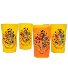 Harry Potter Hogwarts 20-Ounce Plastic Color-Changing Cups | Set of 4