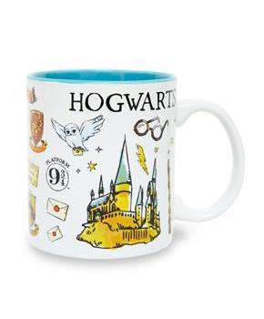 Harry Potter Hogwarts Icons Ceramic Mug | Holds 20 Ounces