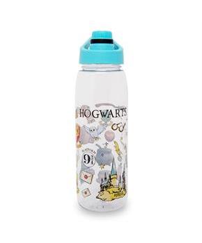 Harry Potter Hogwarts Destination Plastic Water Bottle With Twist Spout | Holds 28 Ounces