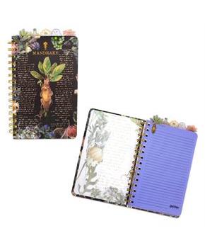 Harry Potter Mandrake Floral 5-Tab Spiral Notebook Journal