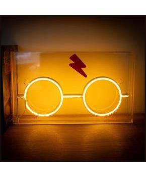 Harry Potter Scar And Glasses Neon LED Mood Light | 12 x 7 Inches