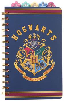 Harry Potter Hogwarts 5-Tab Spiral Notebook With 75 Sheets