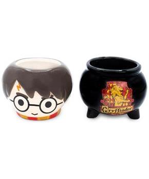 Harry Potter Chibi Harry & Cauldron Sculpted Ceramic Mini Mugs | Set of 2