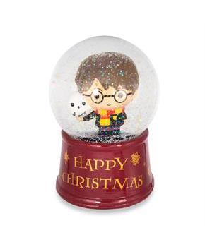Harry Potter "Happy Christmas" Light-Up Collectible Snow Globe | 6 Inches Tall