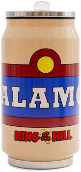 King Of The Hill Alamo Beer Logo Stainless Steel Drinking Can | Holds 9 Ounces
