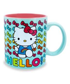 Sanrio Hello Kitty Hello Rainbows Ceramic Mug | Holds 20 Ounces