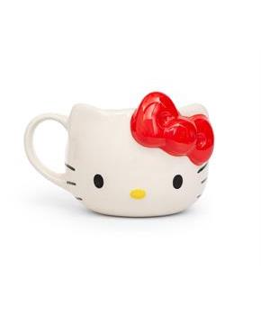 Hello Kitty Red Bow Ceramic 3D Molded Mug | Holds 22 Ounces