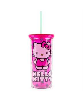 Sanrio Hello Kitty Berry Pink Carnival Cup With Lid | Holds 20 Ounces