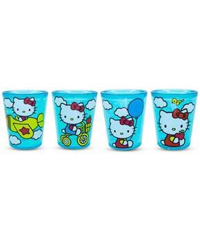 Sanrio Hello Kitty Classic Scenes 2-Ounce Freeze Gel Mini Cups | Set of 4
