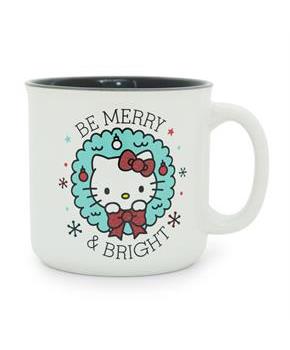 Sanrio Hello Kitty "Be Merry and Bright" Ceramic Camper Mug | Holds 20 Ounces