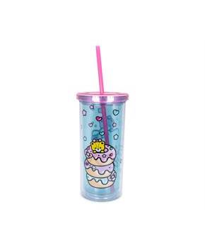 Hello Kitty Stacked Donuts Carnival Cup with Lid and Straw | Holds 20 Ounces