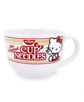 Sanrio Hello Kitty x Nissin Cup Noodles Ceramic Soup Mug | Holds 24 Ounces