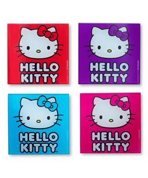 Sanrio Hello Kitty Colors Glass Coasters | Set of 4