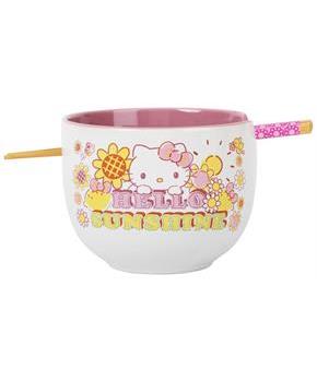 Sanrio Hello Kitty "Hello Sunshine" 20-Ounce Ramen Bowl and Chopstick Set