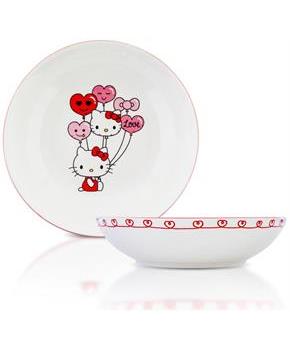 Sanrio Hello Kitty Balloons 9-Inch Ceramic Coupe Dinner Bowl