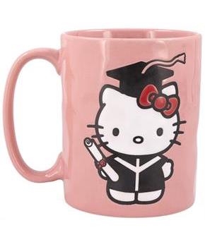 Sanrio Hello Kitty Graduation Ceramic Pottery Mug | Holds 17 Ounces