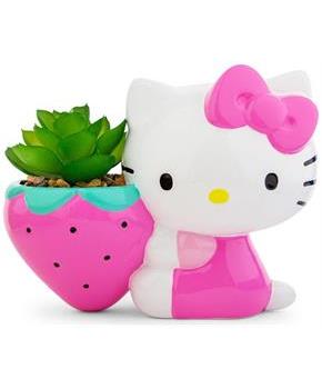 Sanrio Hello Kitty Strawberry 5-Inch Planter With Artificial Succulent