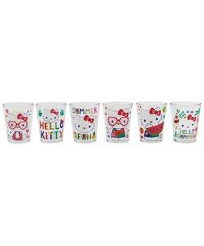 Sanrio Hello Kitty Summer Love 2-Ounce Mini Shot Glasses | Set of 6