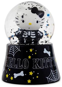 Sanrio Hello Kitty Black Skeleton Mini Light-Up Snow Globe | 3 Inches Tall