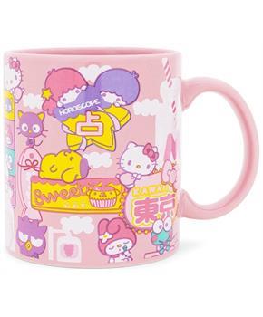 Sanrio Hello Kitty and Friends Icons Pink Ceramic Mug | 20 Ounces