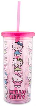 Sanrio Hello Kitty Expressions Carnival Cup With Lid and Straw | Holds 20 Ounces