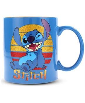 Disney Lilo & Stitch Sunset Ceramic Glitter Mug | Holds 20 Ounces