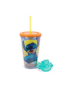 Disney Lilo & Stitch Carnival Cup With Ice Cubes | Holds 16 Ounces