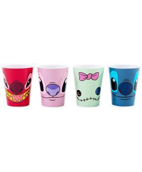 Disney Lilo & Stitch 4-Piece Plastic Mini Cup Set | Each Holds 2 Ounces