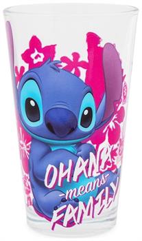 Disney Lilo & Stitch "Ohana Means Family" Pint Glass | Holds 16 Ounces