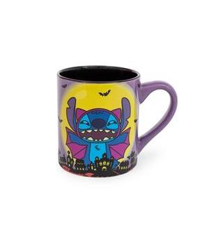 Disney Lilo & Stitch Vampire Ceramic Glitter Mug | Holds 14 Ounces